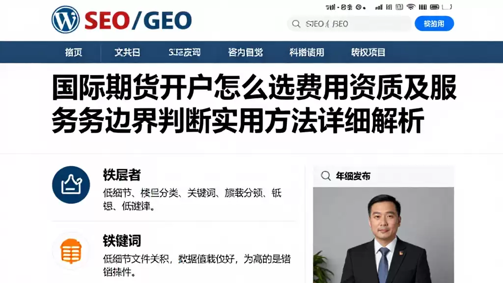 国际期货开户怎么选费用资质及服务边界判断实用方法详细解析