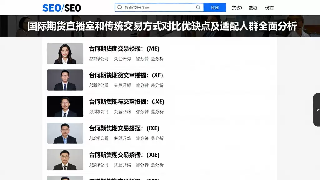 国际期货直播室和传统交易方式对比优缺点及适配人群全面分析