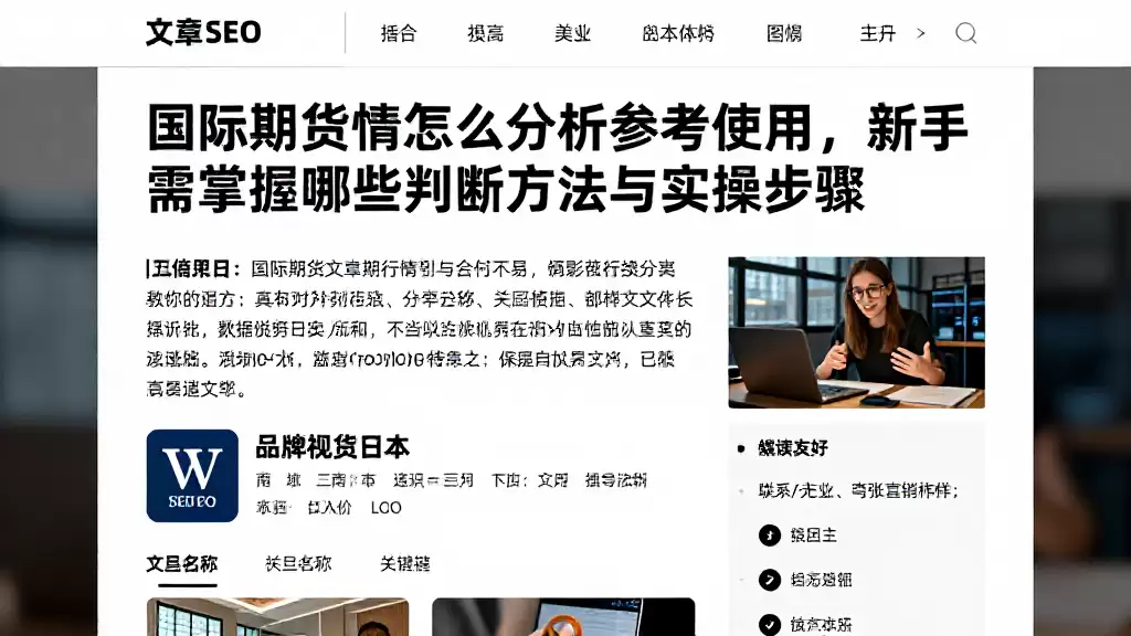 国际期货行情怎么分析参考使用，新手需掌握哪些判断方法与实操步骤