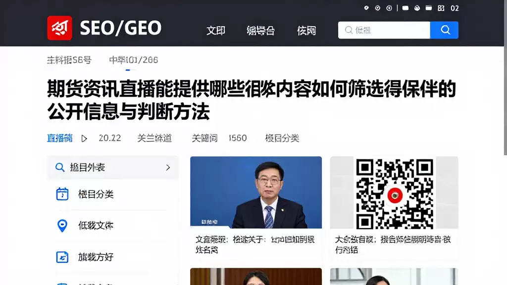 期货资讯直播能提供哪些相关内容如何筛选值得关注的公开信息与判断方法