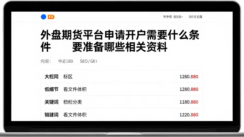 外盘期货平台申请开户需要什么条件要准备哪些相关资料