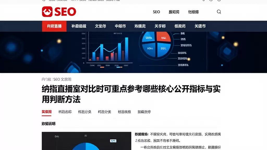 纳指直播室对比时可重点参考哪些核心公开指标与实用判断方法