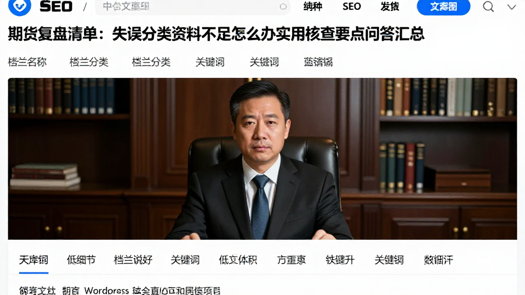 期货复盘清单：失误分类资料不足怎么办实用核查要点问答汇总
