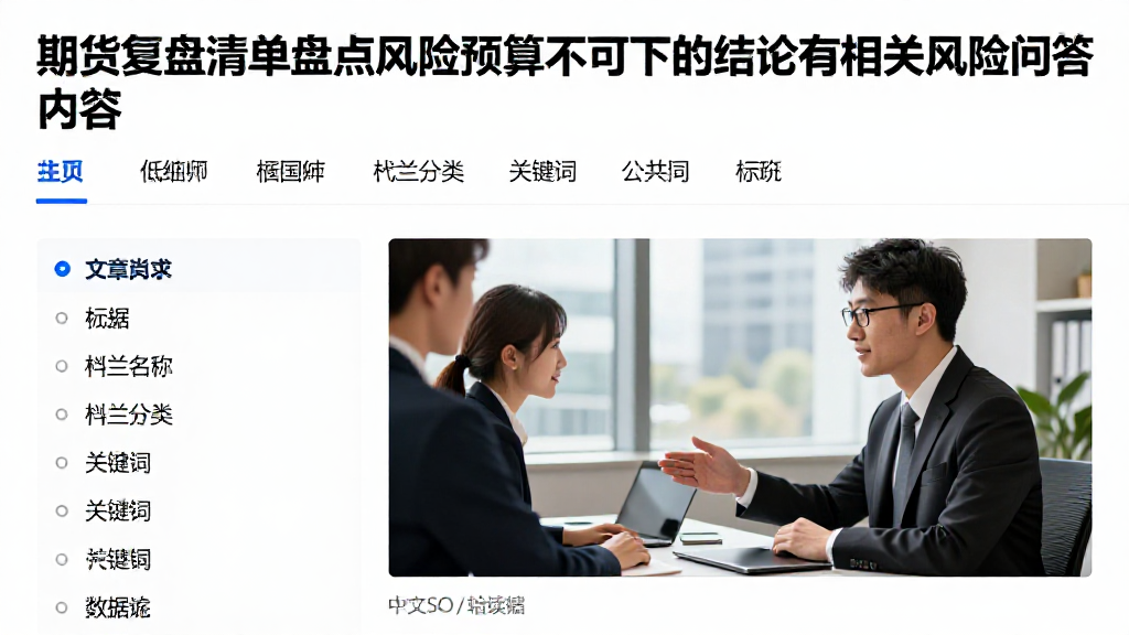 期货复盘清单盘点风险预算不可下的结论及相关风险问答内容
