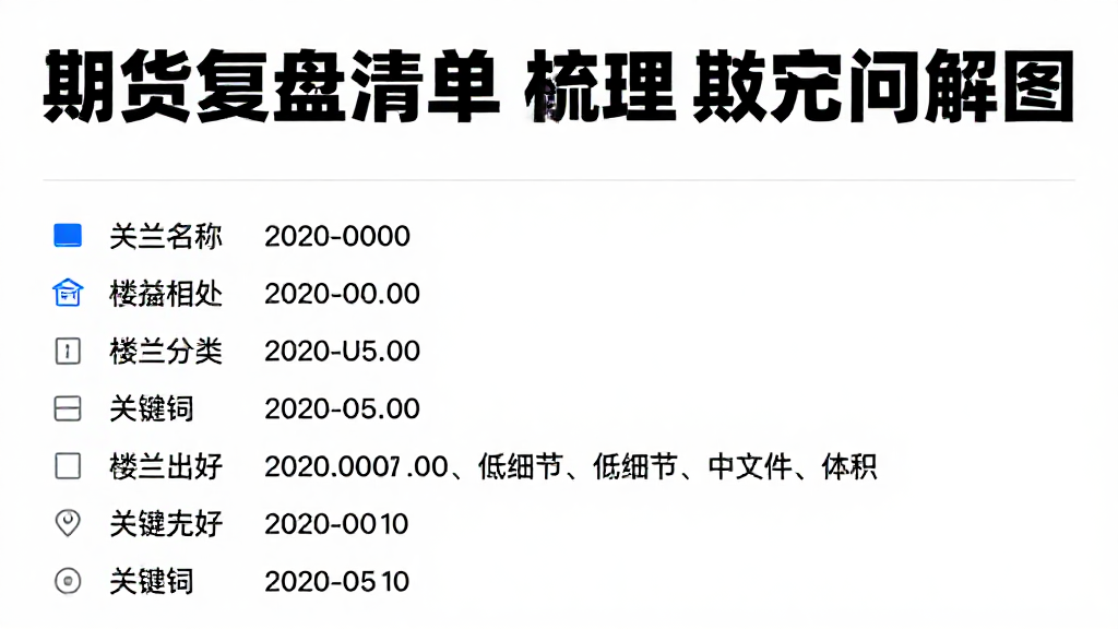 期货复盘清单梳理数据出处相关的常见问题及关键疑问解答